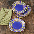 Villa della Luna? Set of 4 Blue Salad Plates