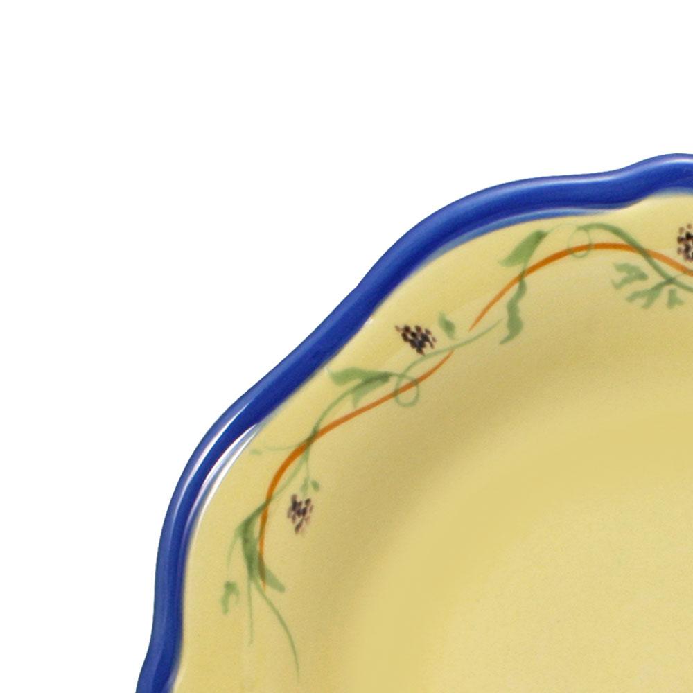 Pistoulet? Set of 4 Salad Plates with Blue Band