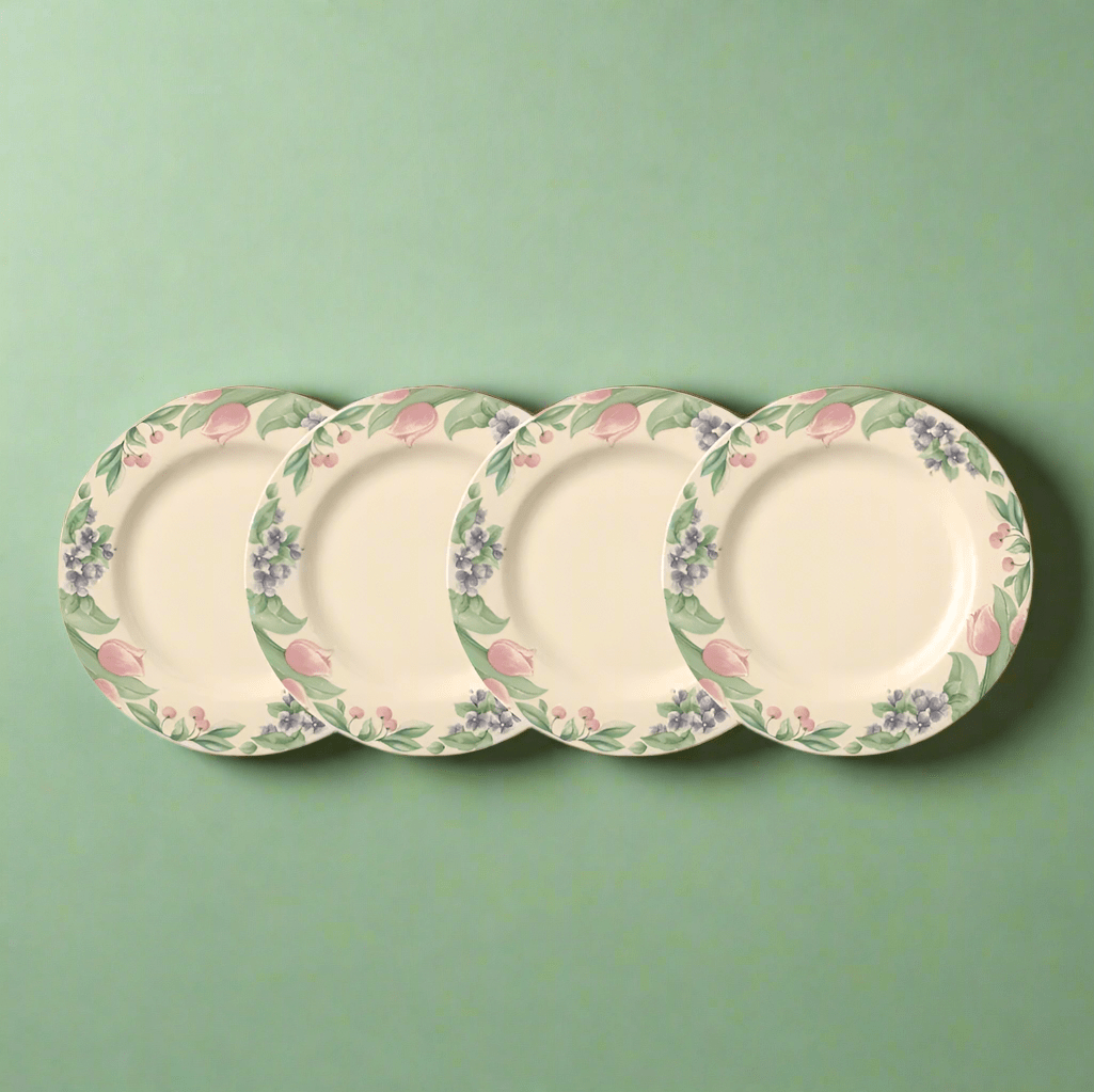 Garden Party? Set of 4 Dinner Plates
