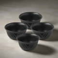 Midnight Sun? Set of 4 Deep Soup Cereal Bowls