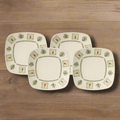Naturewood? Set of 4 Square Dinner Plates