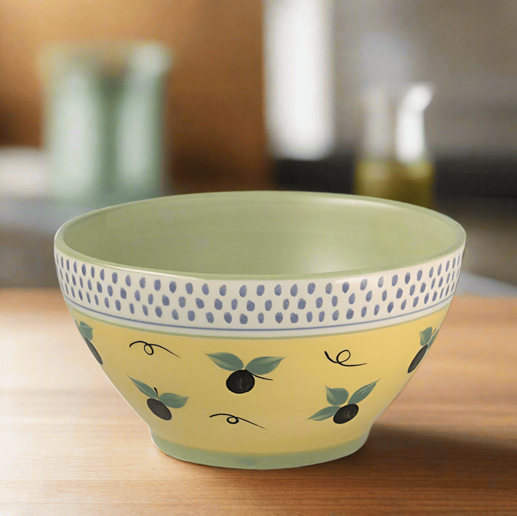 Pistoulet? Deep Soup Cereal Bowl with Blue Band