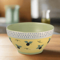 Pistoulet? Deep Soup Cereal Bowl with Blue Band
