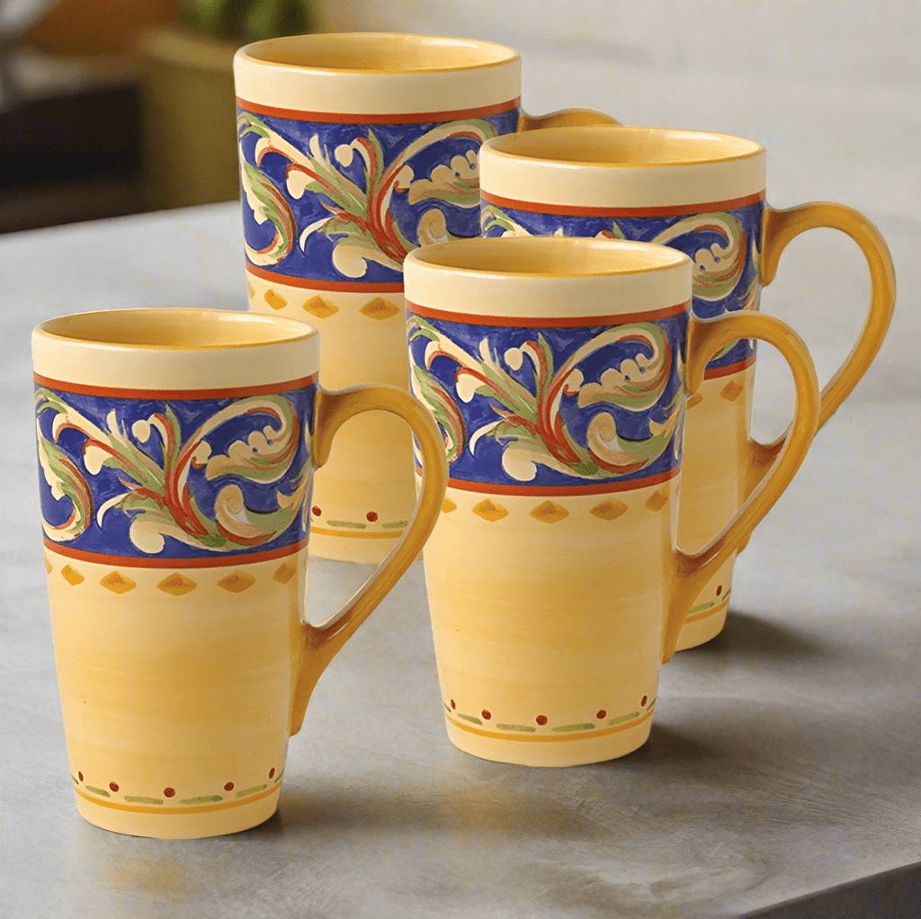 Villa della Luna? Set of 4 Latte Mugs